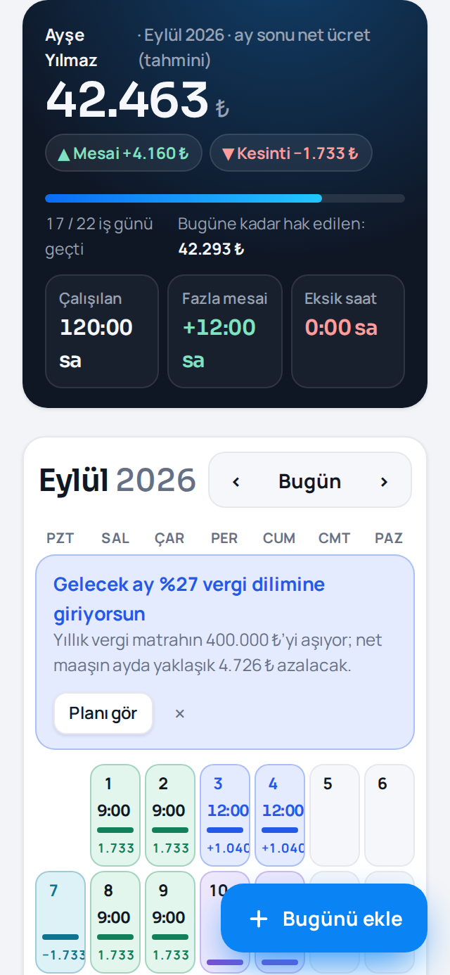 Ana sayfa ekranı